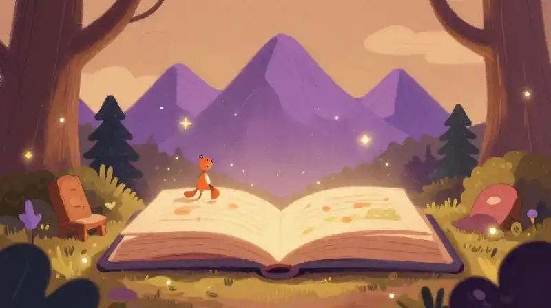 Childrens storybook showing whimsical and grounded magical narratives