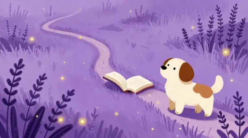 Canine comfort and routine in an enchanted bedtime story