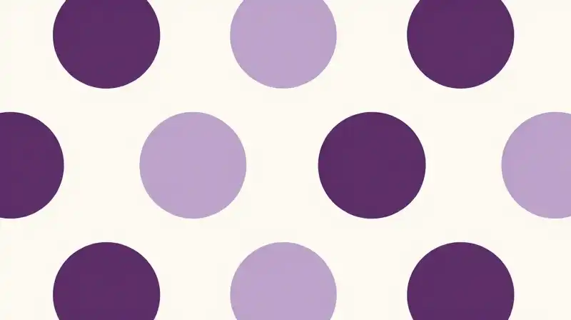 Minimalist storybook scene with gentle repeating patterns and rich purple colors
