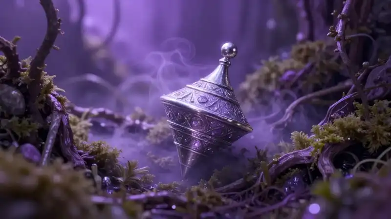 A mystical spindle sparking the origins of the sleeping curse