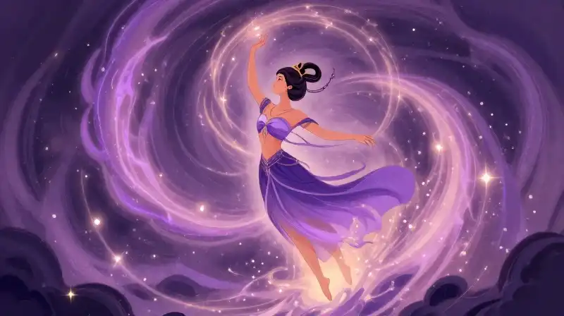 Eastern and Western myths blended in a magical forest