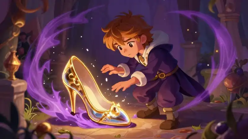 Reimagined storybook character breaking classic fairy tale tropes