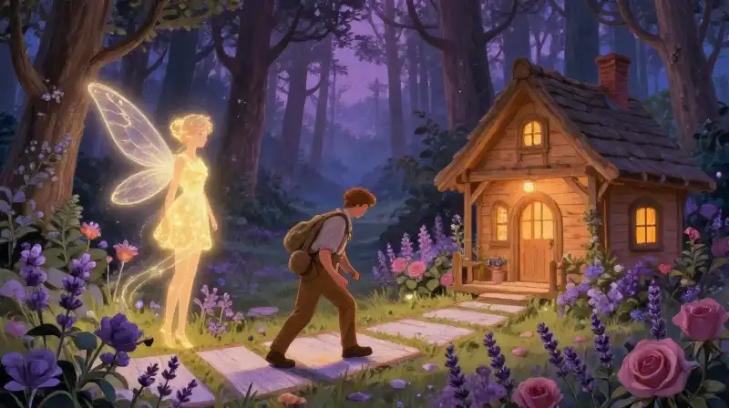 Woodcutter choosing duty over celestial love