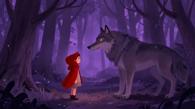 Red Riding Hoods act of resistance against the Wolf