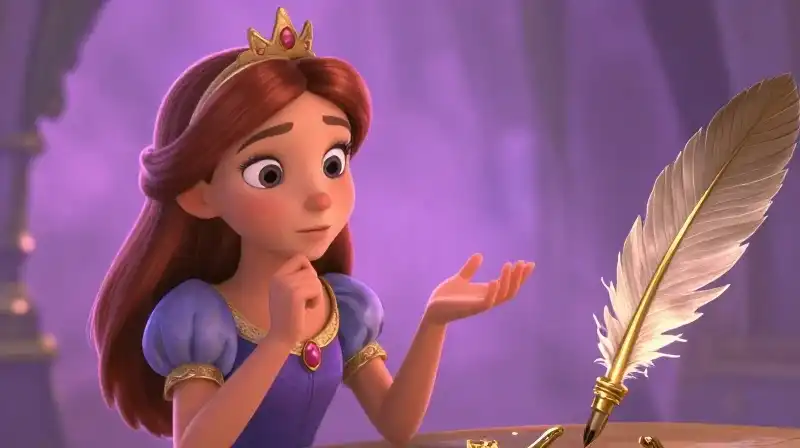 princess finding her voice in a magical story