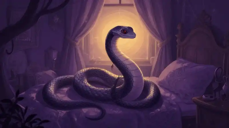 Myth of Melusine, a beautiful water spirit in twilight
