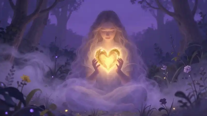 Magical storybook character seeking inner fulfillment and connection