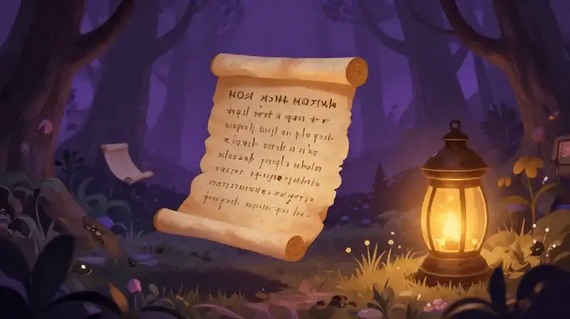 Ancient Slavic roots of magical folklore in a purple forest