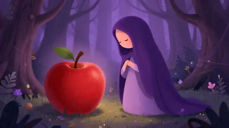 Poison apple offering a lesson on true worth and deception
