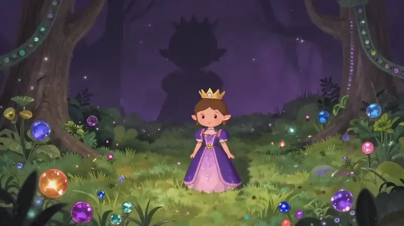 Tiny figure in a vast magical kingdom with a large looming presence