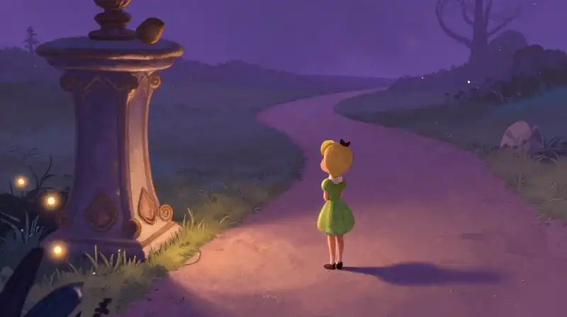 Small fairy choosing a true path over societal expectations